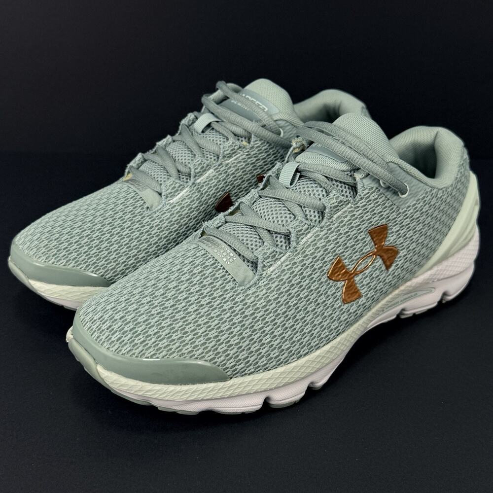 Under Armour Charged Gemini Womens Running Shoes Opal Green Size 10 3026500-300